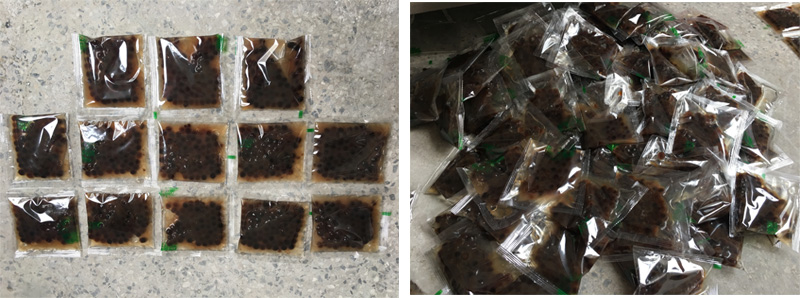 珍珠糖漿定量包裝機(jī)包裝袋型